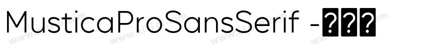 MusticaProSansSerif 字体转换